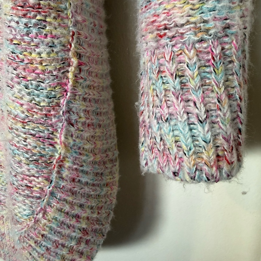 Colorful Cowl Neck Women's Sweater - Picture 4 of 8